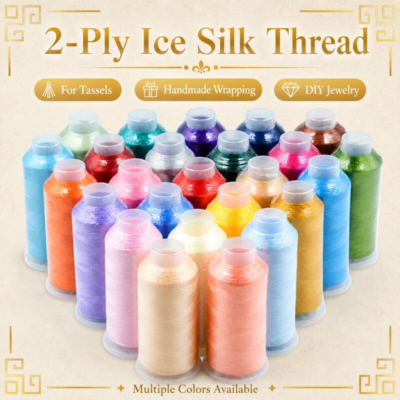 Sewing Thread In Textile - 수직 태슬 실 150D/2 가닥 자수실