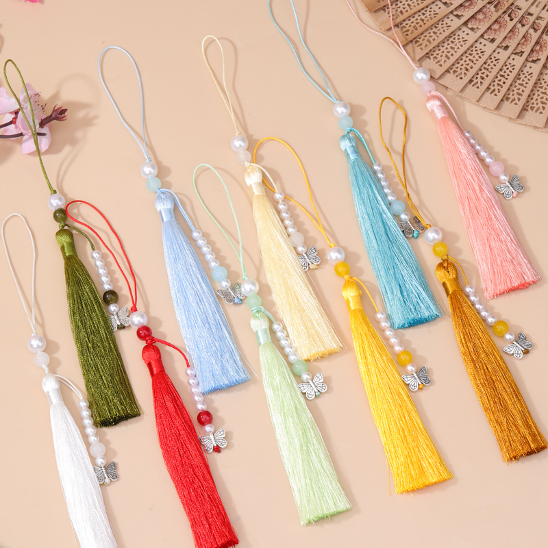 5개 빈티지 진주 나비 태슬 펜던트 DIY 공예 의류  - Vintage Sewing Textile 리뷰 및 가격