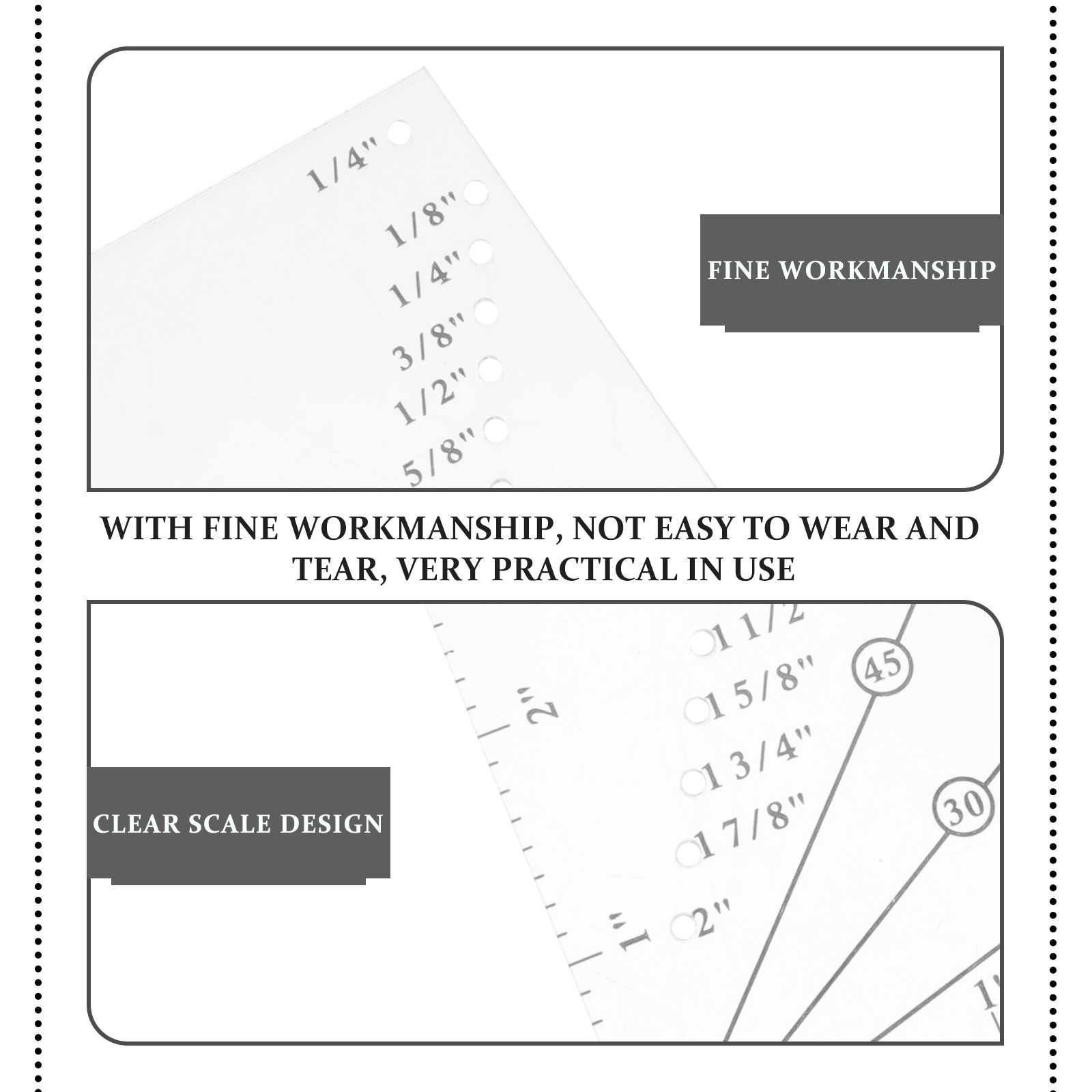1세트, 플라스틱 재봉용 DIY 패치워크 자, 투명한  - Sewing Gauge Ruler 리뷰 및 가격