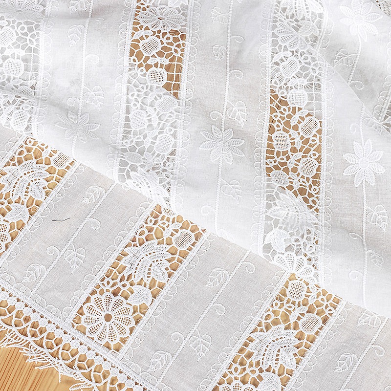 새로운 면 프린지 레이스 자수 원단, 의류 및 홈 텍스 - Sewing Thread In Textile 리뷰 및 가격