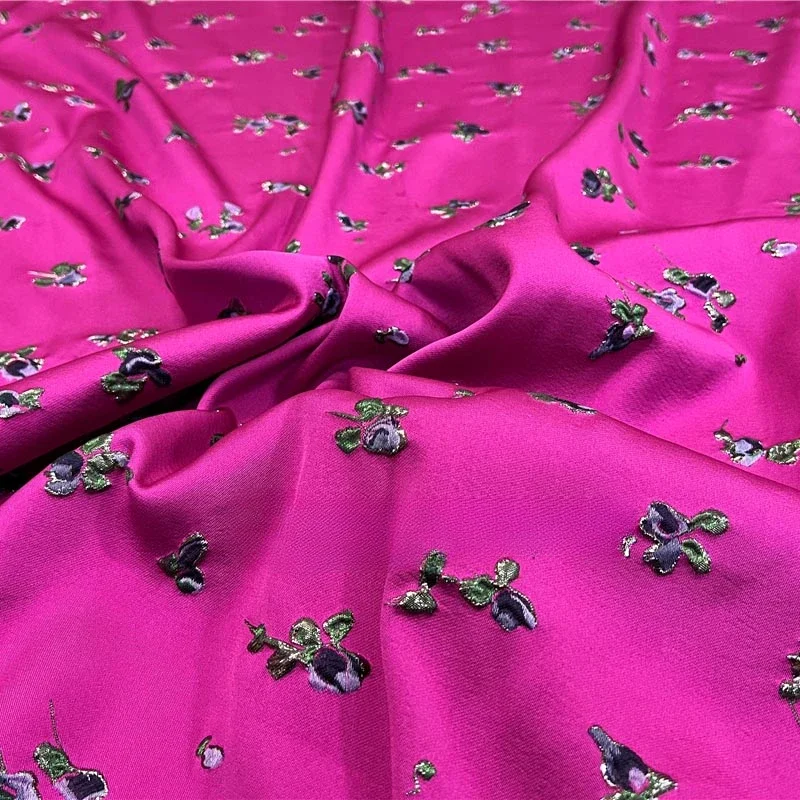 우아한 금실 3D 양각 자카드 브로케이드 직물 원사 염 - Sewing Thread In Textile 리뷰 및 가격